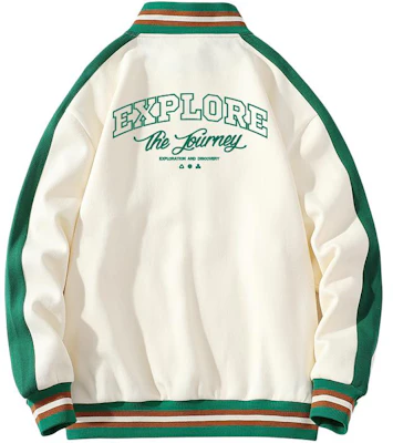 Discovery Expedition 复古拼色字母印花宽松版拉链夹克 XDAAEL000896 Buy Discovery Expedition 复古拼色字母印花宽松版拉链夹克 XDAAEL000896