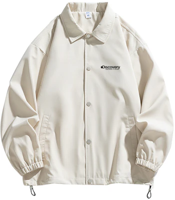 ディスカバリー探検 レトロロゴプリント ゆったりスポーツジャケット ユニセックス XDAAEL000897 Buy ディスカバリー探検 レトロロゴプリント ゆったりスポーツジャケット ユニセックス XDAAEL000897