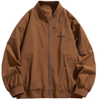 Discovery Expedition Retro Pilot Style Loose Fit Logo Print Jacket XDAAEL000912 Discovery Expedition Retro Pilot Style Loose Fit Logo Print Jacket XDAAEL000912