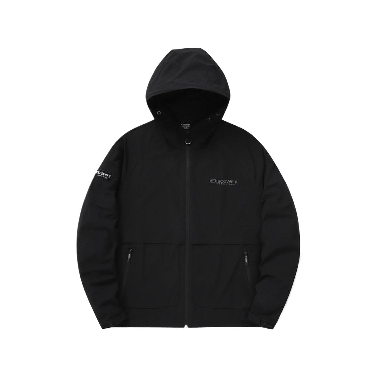 Discovery Expedition Soft Breathable Hooded Zip Jacket Black DXWJ77043-BKS