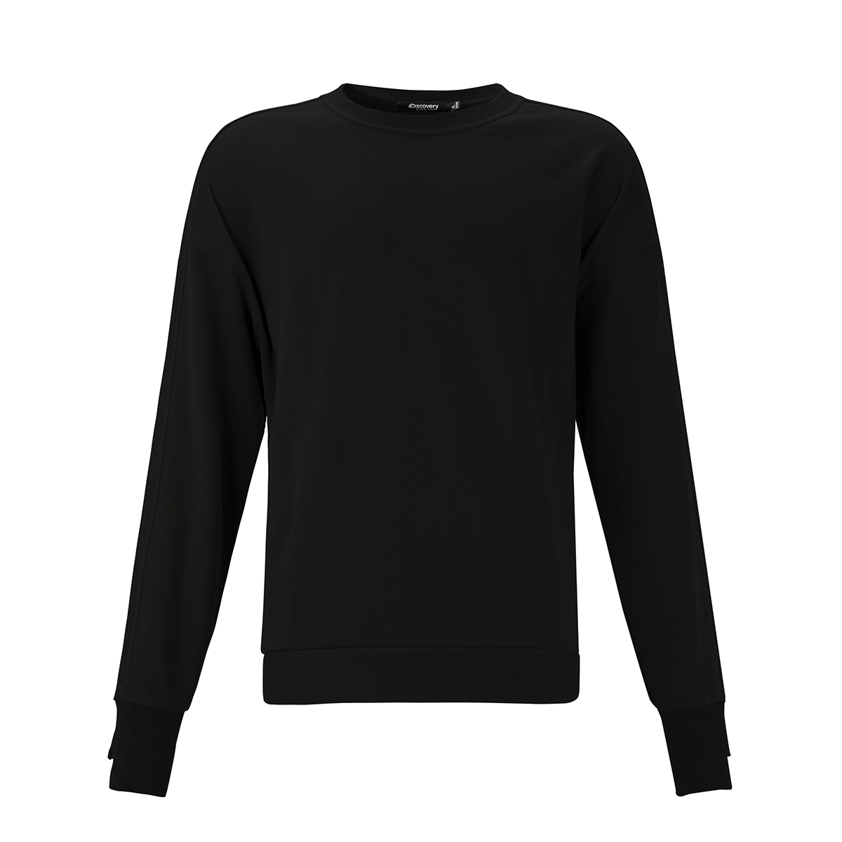 Discovery Expedition Solid Logo Crewneck Sweatshirt Unisex Long Sleeve. DAAUL000066