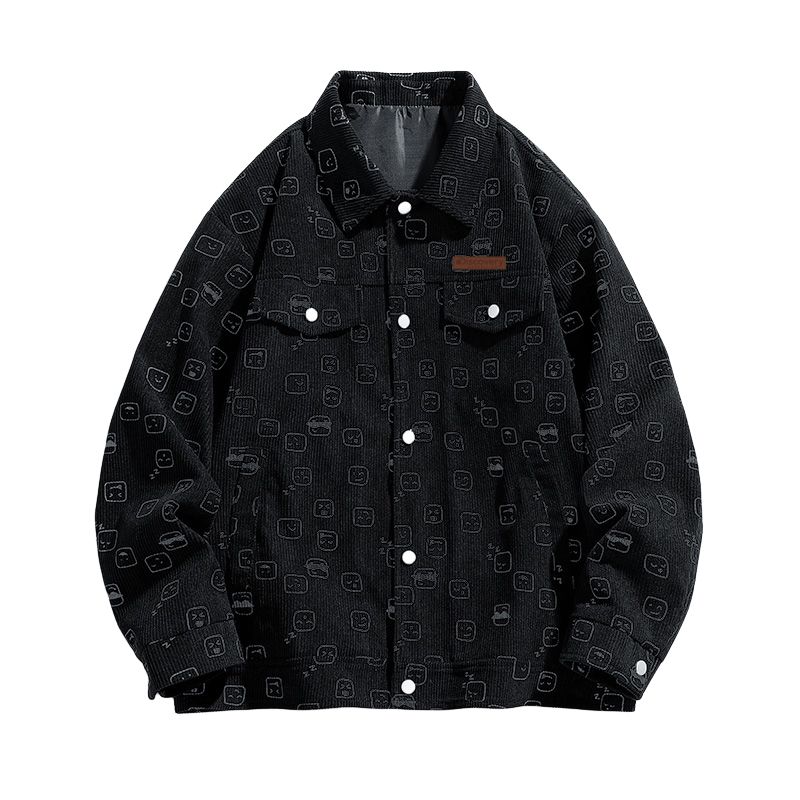 Discovery Expedition Unisex Casual Oversized Long-Sleeve Jacket with Lapel Design. XDAAEL000916