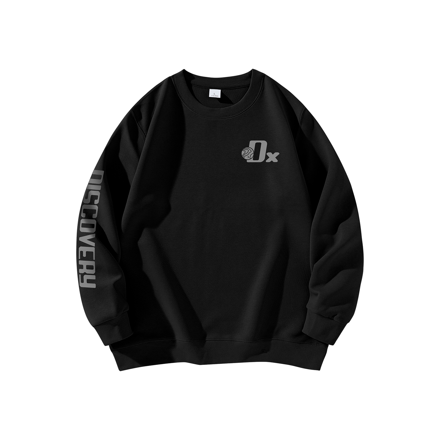 Discovery Expedition Unisex Cotton Crewneck Sweatshirt with Logo Print. DAAUL900594