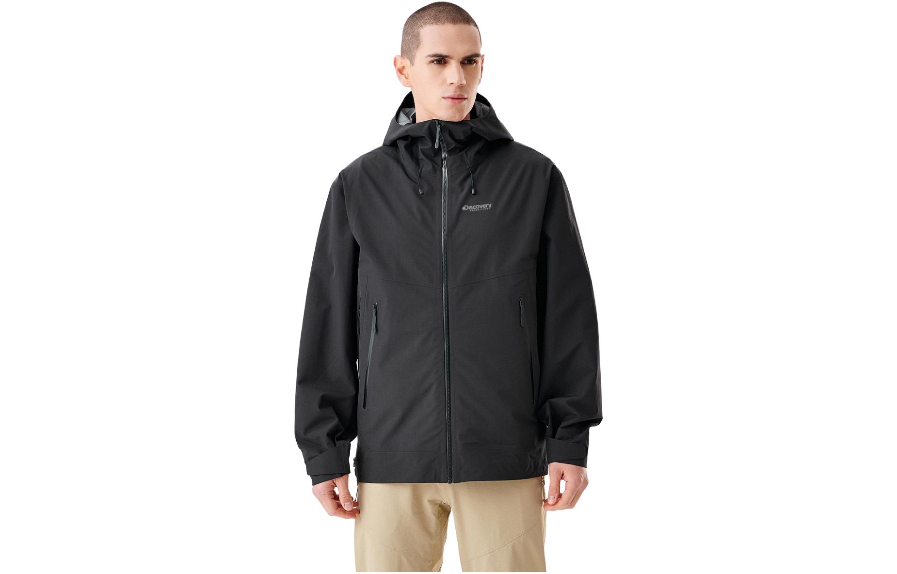 Discovery Expedition Unisex Outdoor Hooded Logo Jacket - Lightweight & Stylish DAABL000734