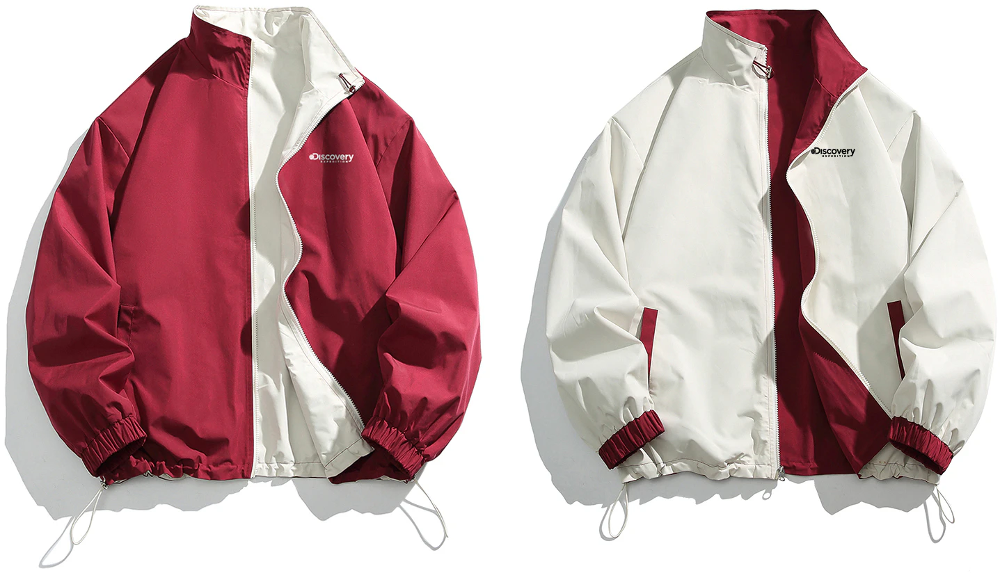 discovery-expedition-unisex-reversible-logo-jacket-minimalist-solid-color-casual-style-xdaael-000895