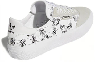 Shop Disney/迪士尼 x adidas originals 3MC Vulc Sport 高飛復古風 低筒 休閒板鞋 男女皆宜 棕白色