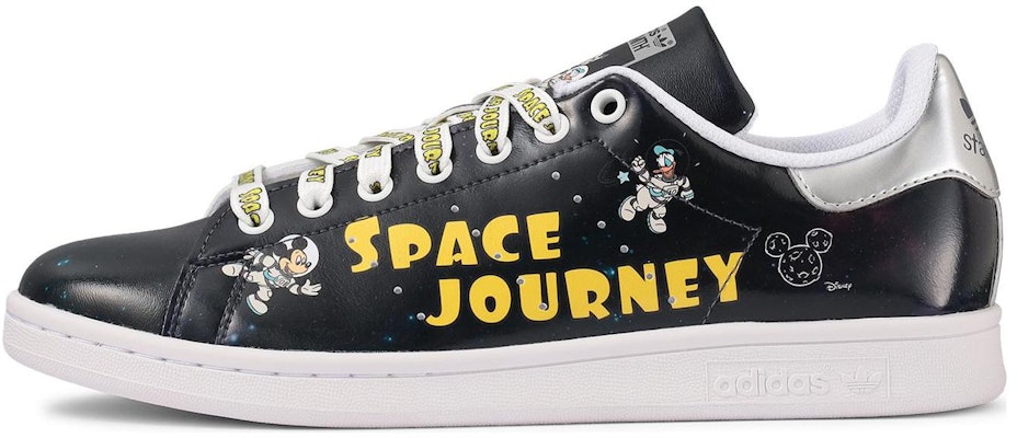 Disney/迪士尼 x adidas originals StanSmith 輕便耐磨防滑 低筒 板鞋 男女款 黑銀色 Buy Disney/迪士尼 x adidas originals StanSmith 輕便耐磨防滑 低筒 板鞋 男女款 黑銀色