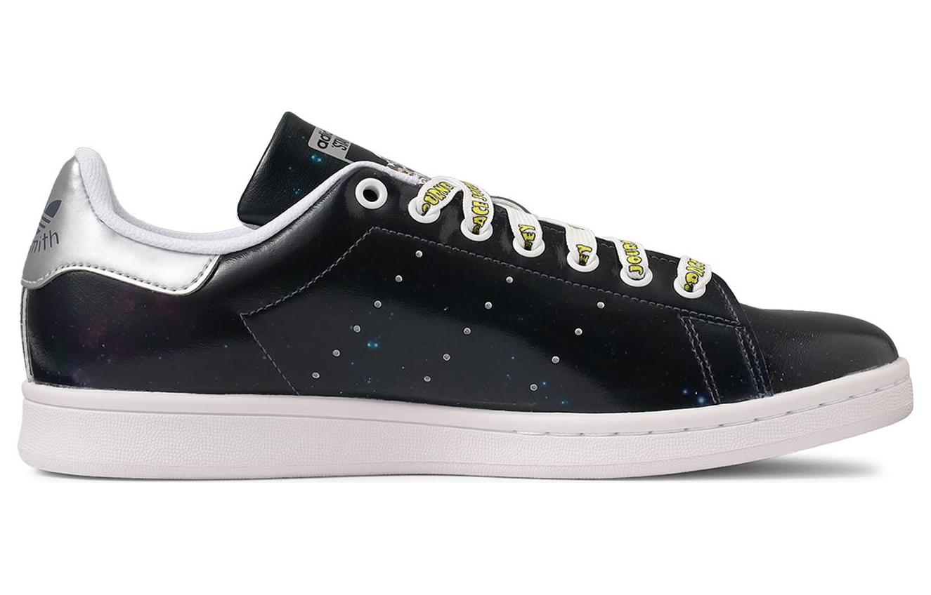 Order Disney/迪士尼 x adidas originals StanSmith 輕便耐磨防滑 低筒 板鞋 男女款 黑銀色
