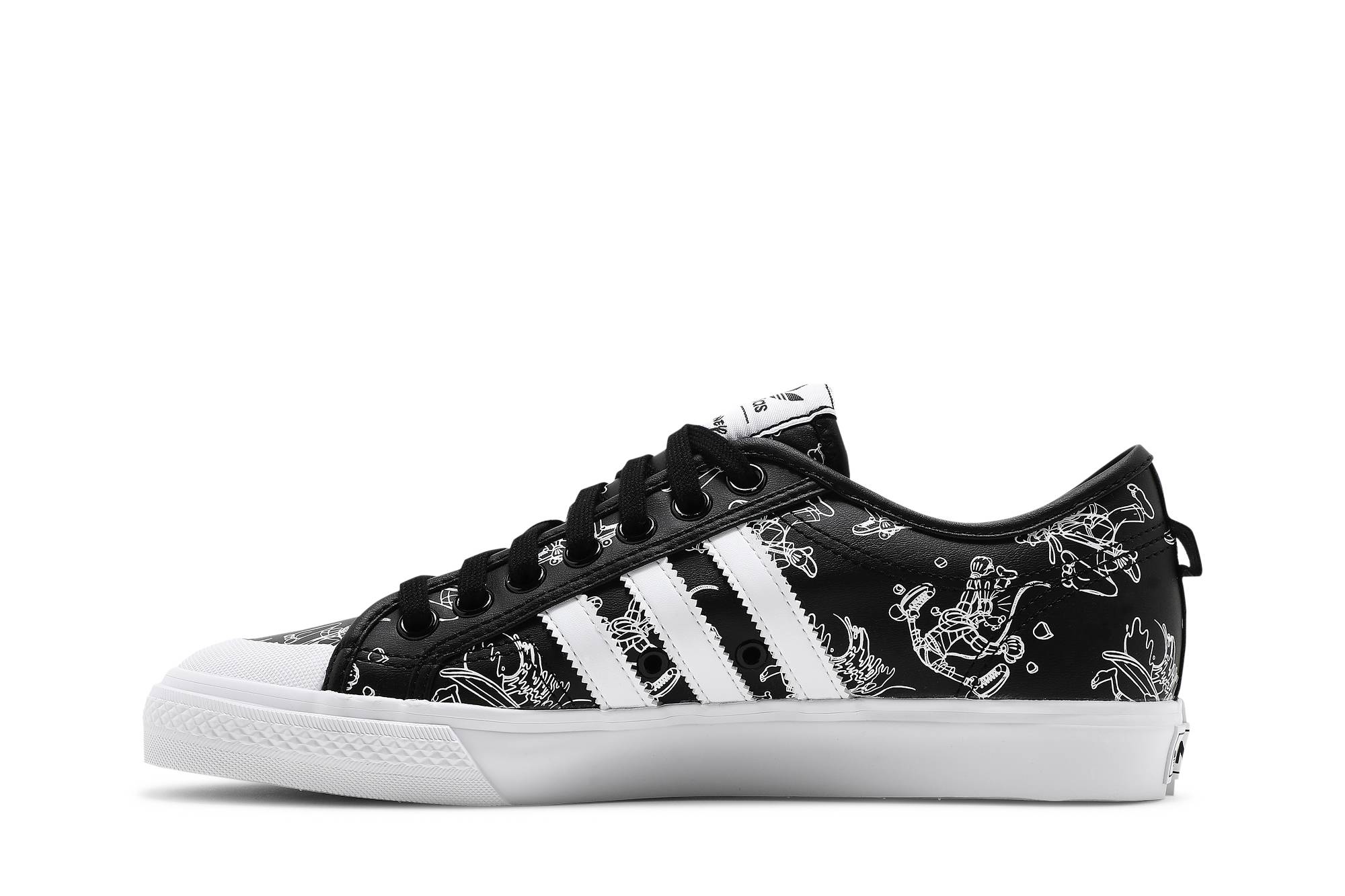 Lookbook Disney x adidas Nizza 'Sport Goofy Pack - Hitam' FW9590