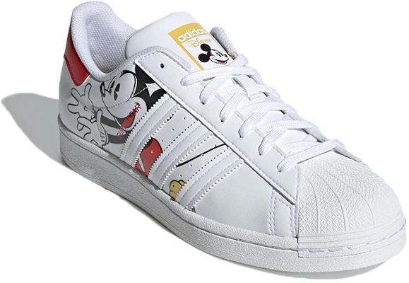 Disney x adidas Superstar 'Mickey and Minnie - White Vivid Red' GW2248 Lookbook Disney x adidas Superstar 'Mickey and Minnie - White Vivid Red' GW2248