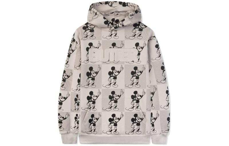 Disney Butter Goods Mickey Mouse Checkered Hoodie Grey Unisex FW23 Edition BGDY230202