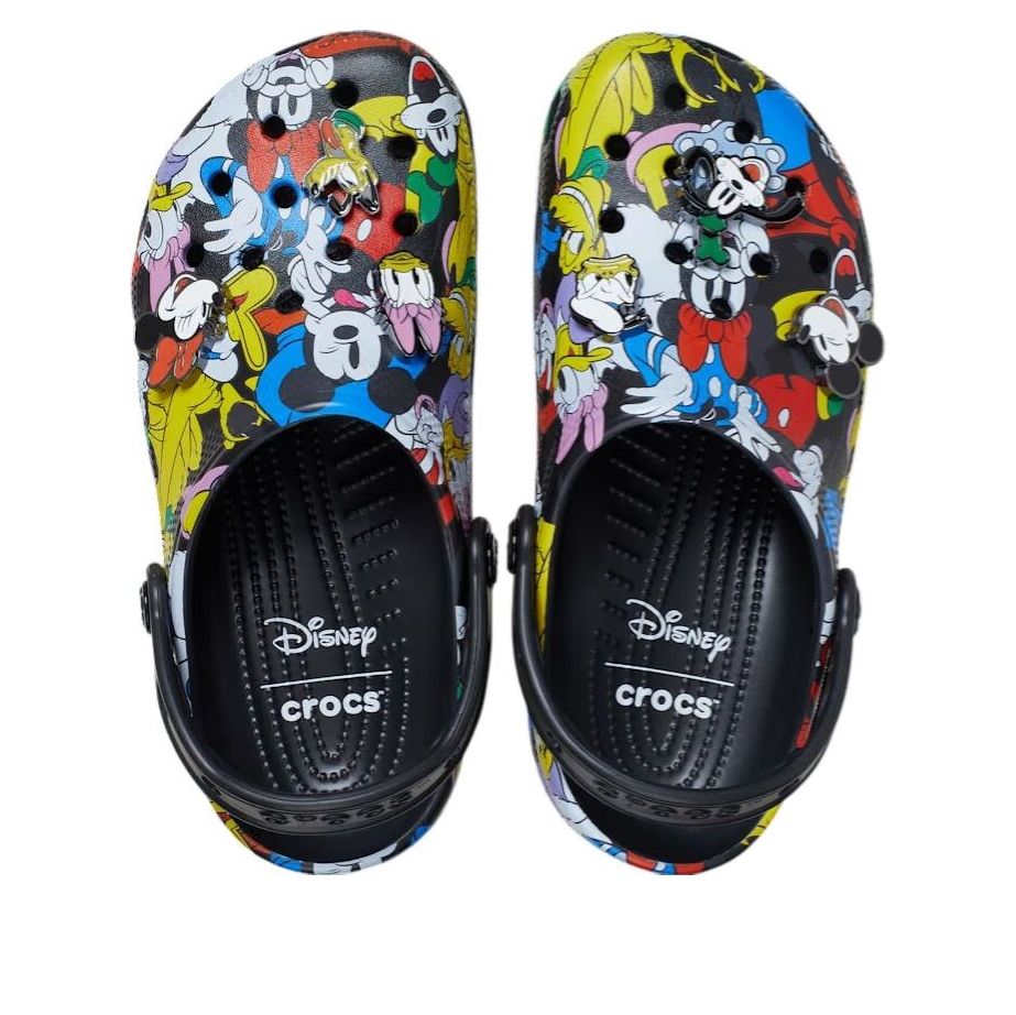 Shop Disney x Crocs Classic Clog ''Mickey & Friends - Hitam Pelbagai'' 211482-90H