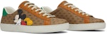 Disney x Gucci Ace Low 'Mickey Mouse - Beige' - Coklat Beige 602548 HWM10 8961