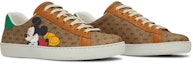 Cheap Disney x Gucci Ace Low 'Mickey Mouse - Beige' - Coklat Beige 602548 HWM10 8961