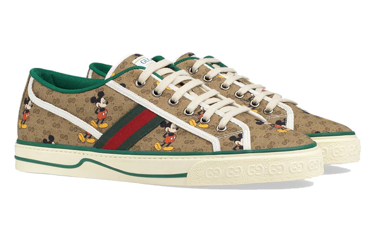 Shop Disney x Gucci Tennis 1977 'Mickey Mouse' Zapatillas 606111 H0T10 8530