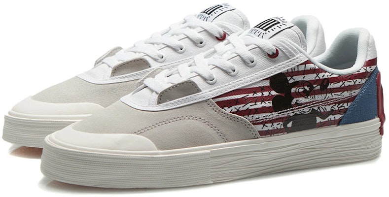 Li-Ning Disney x Keith Haring Skate Shoes 'White Grey' AECR049-1 Lookbook Li-Ning Disney x Keith Haring Skate Shoes 'White Grey' AECR049-1