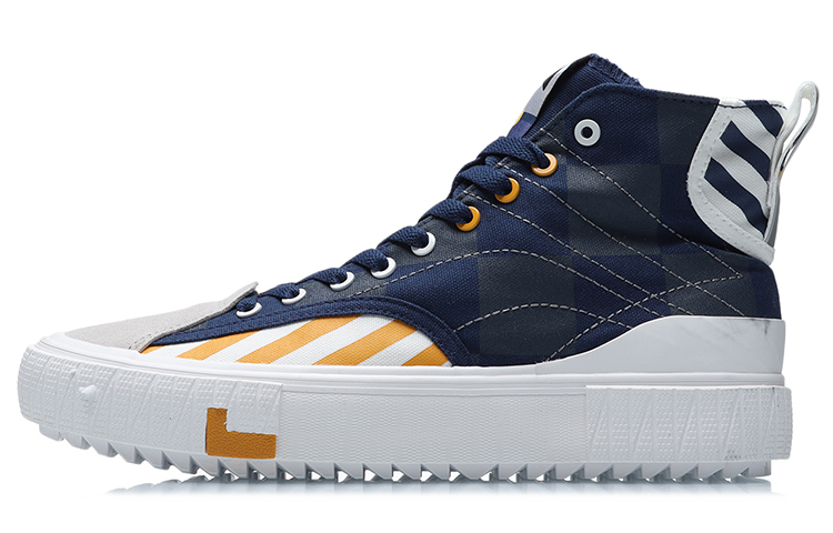 Li-Ning x Disney Canvas Hi Shoes 'Navy Yellow White' AGCR179-2