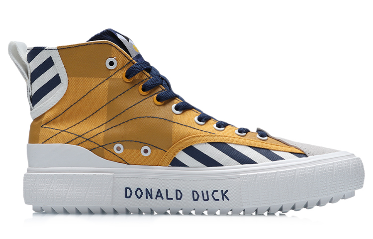 Li-Ning Disney Canvas Hi Shoes 'Navy Yellow White' 圖 2