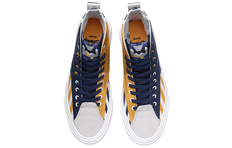 Li-Ning Disney Canvas Hi Shoes 'Navy Yellow White' 圖 4