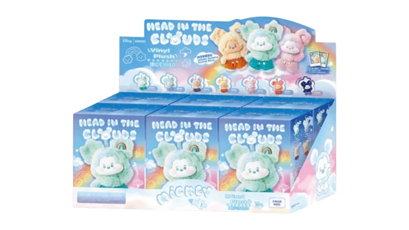 Disney x Miniso Mickey Head In Clouds Vinyl Plush Pendant Sealed Case (6 Blind Box)