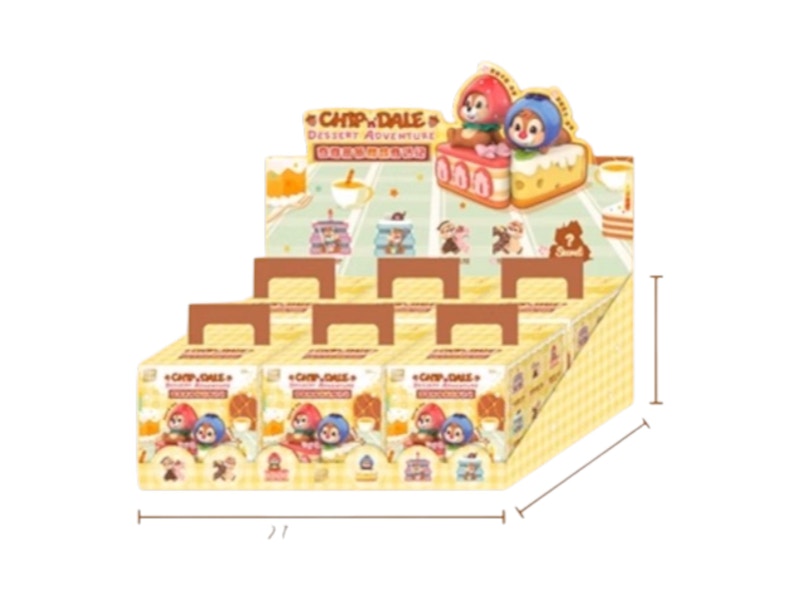Disney x Miniso Top Toy Chip 'n' Dale Dessert Adventure Series Figures Sealed Case (6 Blind Box)