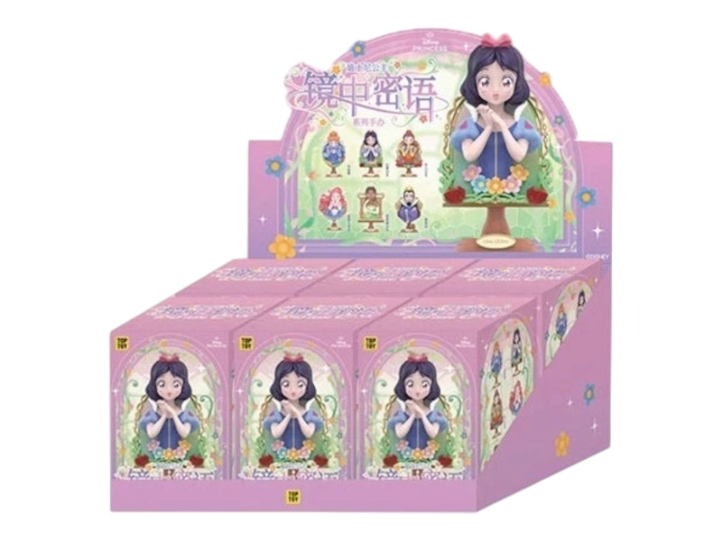 Disney x Miniso Top Toy Princess Mirror Secret Message Series Sealed Case (6 Blind Boxes)