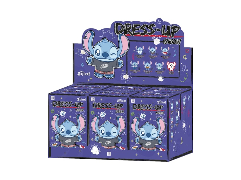 Disney x Miniso Top Toy Stitch Dress Up Show Series Plush Sealed Case (6 Blind Box)