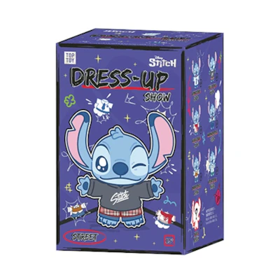 Disney Miniso Top Toy Stitch Dress Up Show Series Plush Single Blind Box