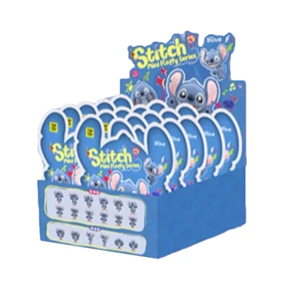 Disney Miniso Top Toy Stitch Mini Fluffy Series Sealed Case (10 Blind Bags)