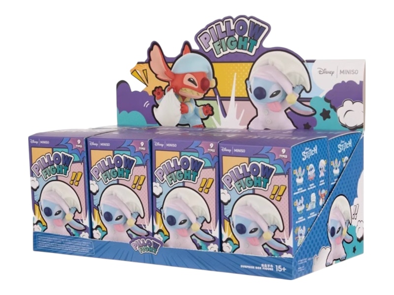 Disney x Miniso Top Toy Stitch Pillow Fight Series Figure Sealed Case (8 Blind Box)