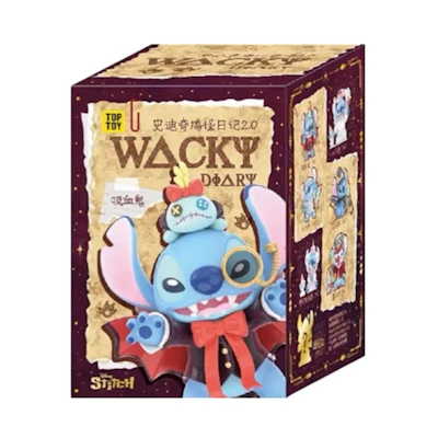 Disney Miniso Top Toy Stitch Wacky Diary 2.0 Series Single Blind Box