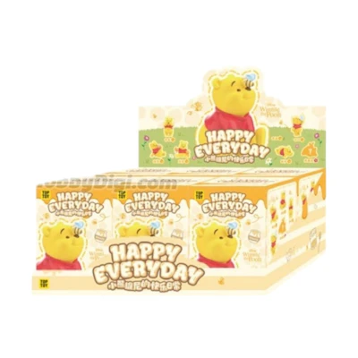 Disney Miniso Top Toy Winnie the Pooh Happy Everyday Series Figure Sealed Case (6 Blind Box)