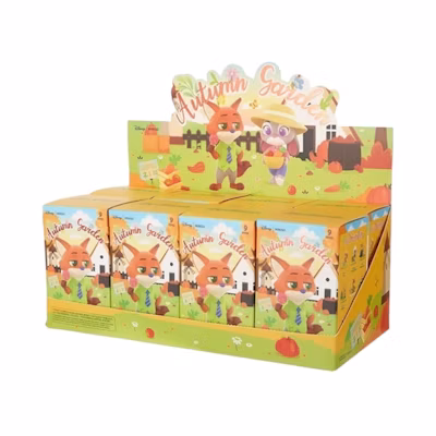 Disney Miniso Top Toy Zootopia Autumn Garden Series Figure Sealed Case (8 Blind Box)
