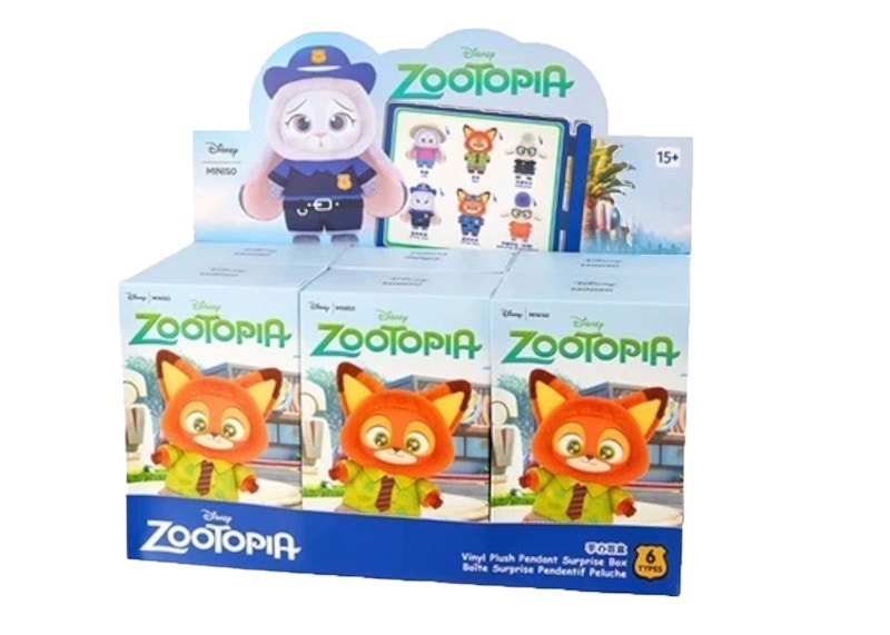 Disney x Miniso Zootopia Series Vinyl Plush Sealed Case (6 Blind Box)