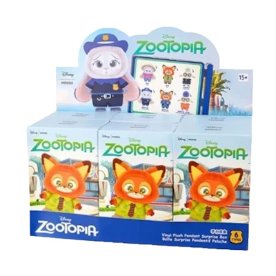 Disney Miniso Zootopia Series Vinyl Plush Sealed Case (6 Blind Box)