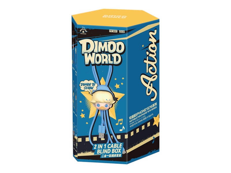 Disney x Pop Mart DIMOO World Series 2 in 1 Cable Single Blind Box