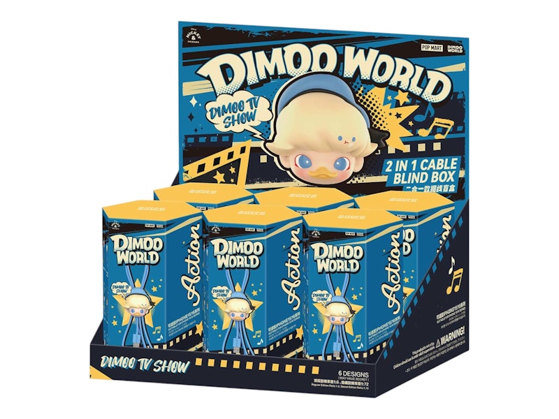 Disney x Pop Mart DIMOO World Series 2 in 1 Cable Sealed Case (6 Blind Box)