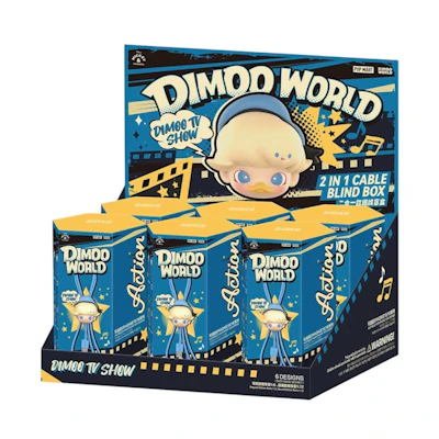 Disney Pop Mart DIMOO World 2 in 1 Cable Sealed Case (6 Blind Box)