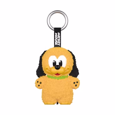 Disney Pop Mart Mickey Family Together Pluto Plush Keychain