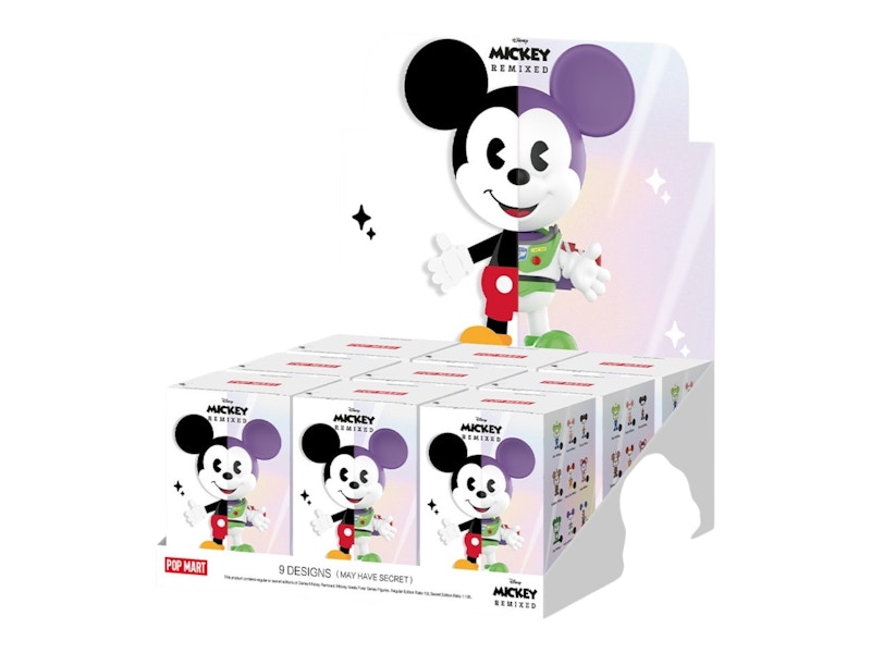 Disney x Pop Mart Mickey Remixed: Mickey Meets Pixar Series Figures Sealed Case (9 Blind Boxes)