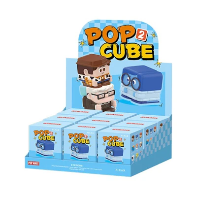 Disney Pop Mart Pixar Pop Cube-2 Figures Sealed Case (9 Blind Box)