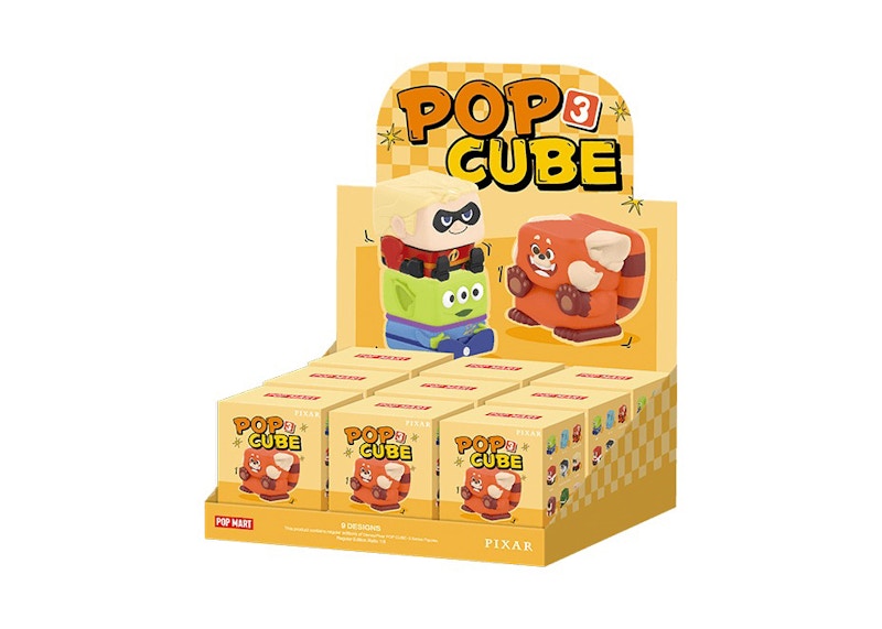 Disney x Pop Mart Pixar Pop Cube-3 Series Figures Sealed Case (9 Blind Box)