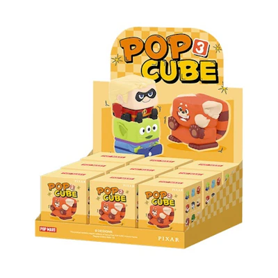 Disney Pop Mart Pixar Pop Cube-3 Figures Sealed Case (9 Blind Box)