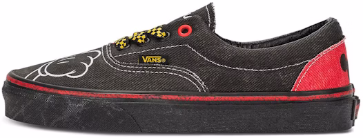 Vans X Disney Era Mickey Mouse Denim Sneakers 'Black Red' VN000EWZDNM Vans X Disney Era Mickey Mouse Denim Sneakers 'Black Red' VN000EWZDNM