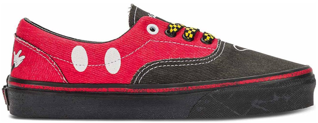 Vans X Disney Era Mickey Mouse Denim Sneakers 'Black Red' VN000EWZDNM