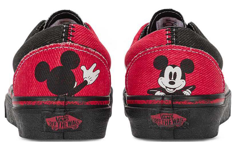 Lookbook Vans X Disney Era Sepatu Denim Mickey Mouse 'Hitam Merah' VN000EWZDNM