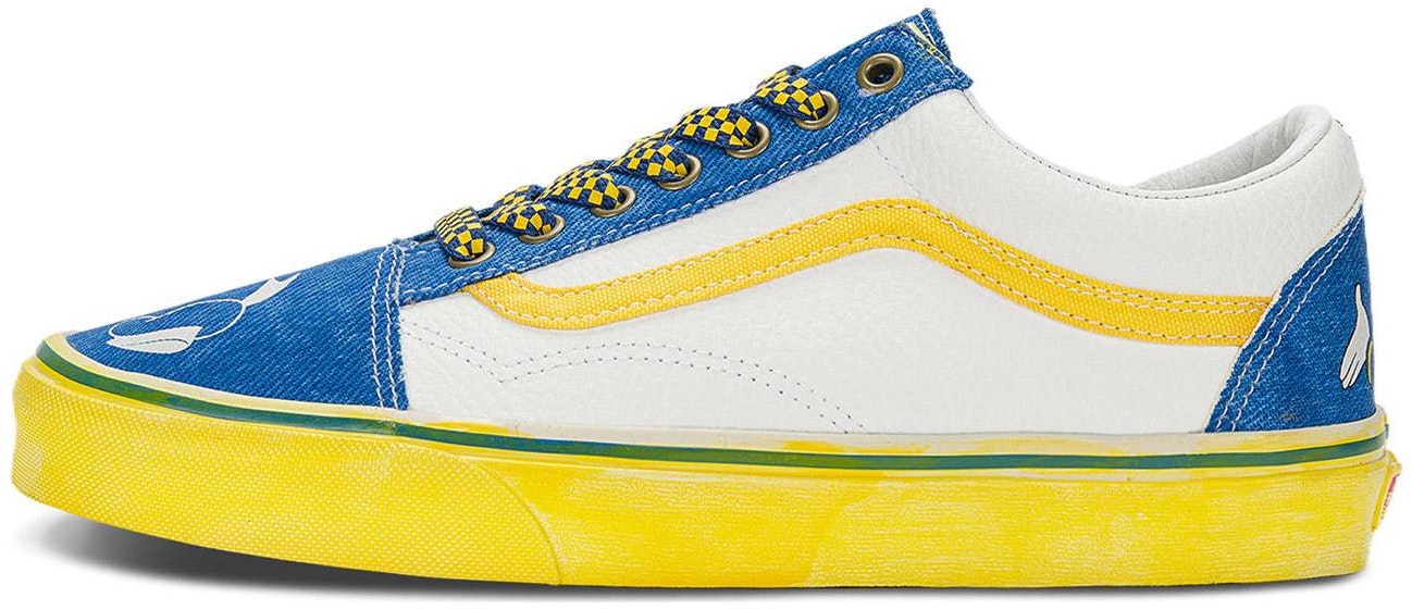 Disney x Vans Old Skool White Blue Yellow VN000D3HDNM