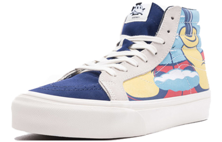 Order 迪士尼 x Vans SK8 HI 迪士尼聯名 復古滑板鞋 高幫 板鞋 男女同款 藍黃