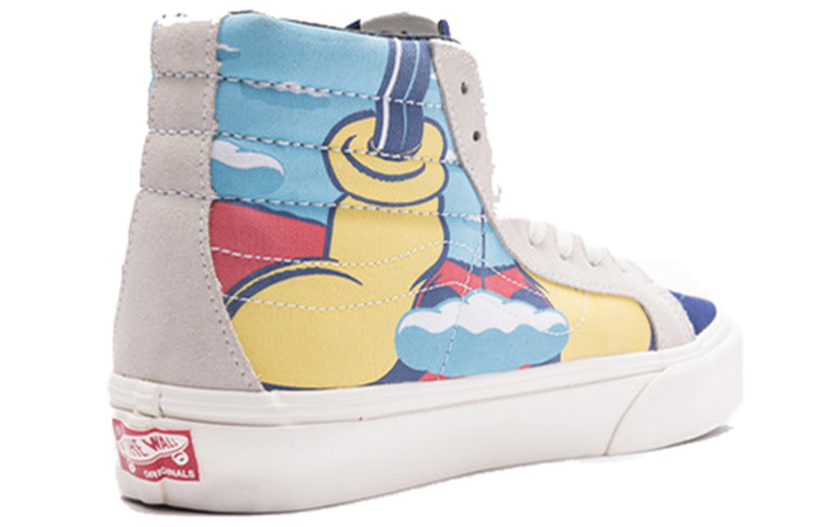 Lookbook 迪士尼 x Vans SK8 HI 迪士尼聯名 復古滑板鞋 高幫 板鞋 男女同款 藍黃