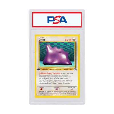 Ditto 1999 Pokemon TCG Fossil 1st Edition #18